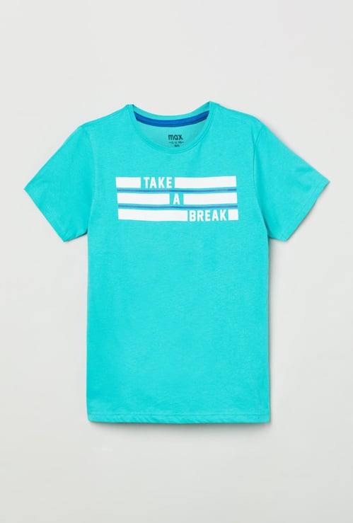 Boys Printed Crew Neck T-shirt