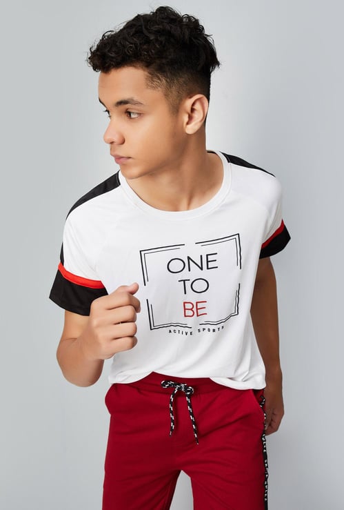 Boys Printed Crew Neck T-shirt