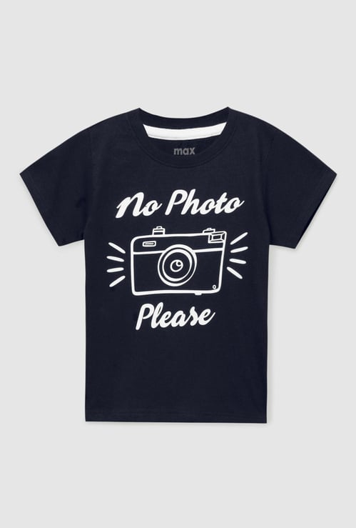 Boys Printed Crew Neck T-shirt