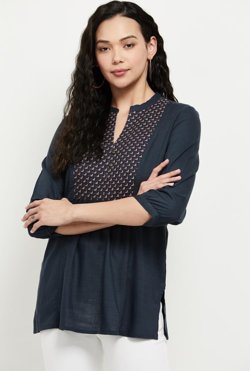 Women Embroidered Ethnic Top