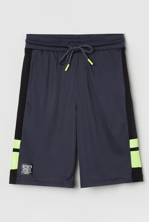 Boys Solid Elasticated Shorts 