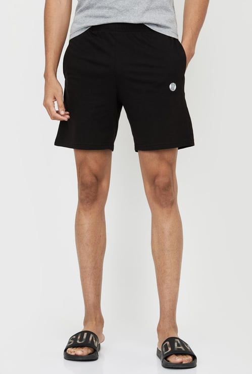 Men Solid Lounge Shorts 