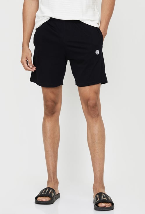 Men Solid Lounge Shorts 