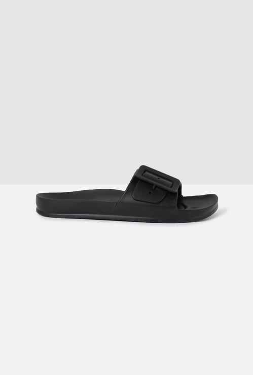 Women Solid Sliders
