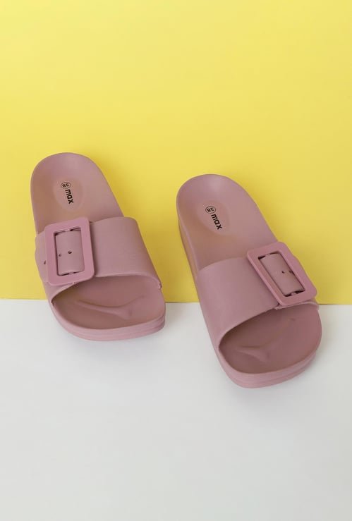 Women Solid Sliders