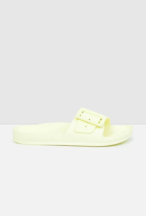 Women Solid Sliders
