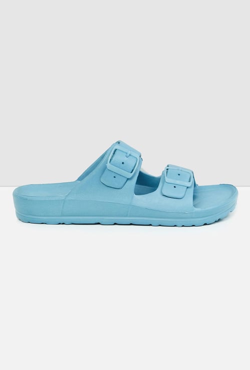 MAX Men Solid Sandals with Buckle Straps