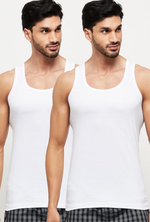 Solid Vest - Pack of 2 