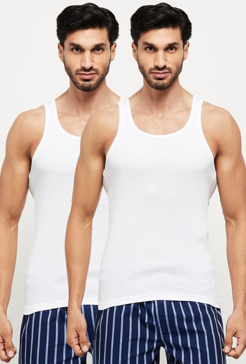 Solid Vest - Pack of 2 