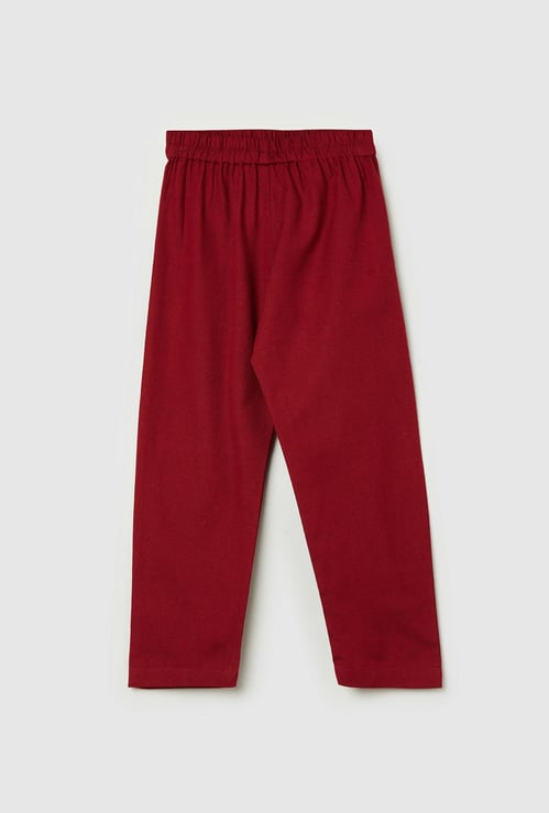 Boys Solid Elasticated Pyjamas 