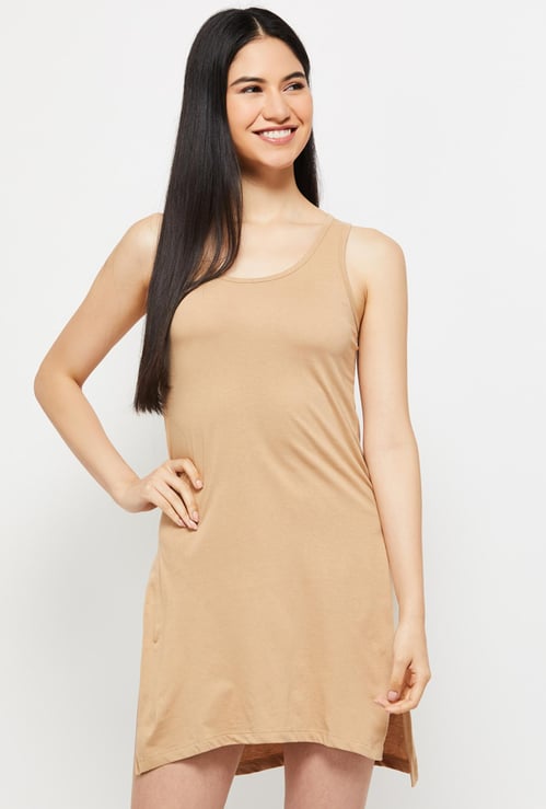 Women Solid Long Camisole 