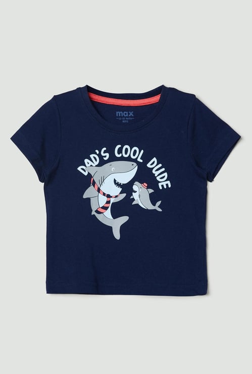 Boys Printed Crew Neck T-shirt