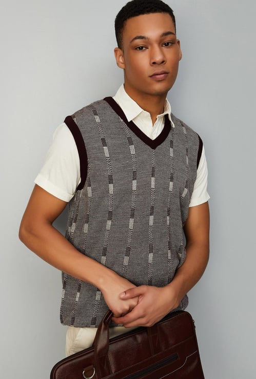 Men Reversible Sweater Vest