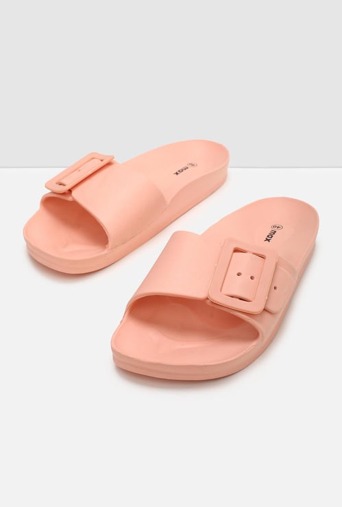 Women Solid Adjustable Sliders