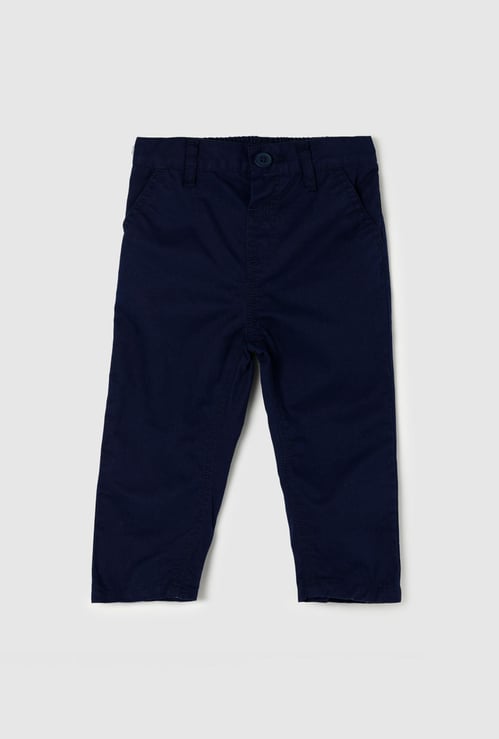 Boys Solid Casual Trousers