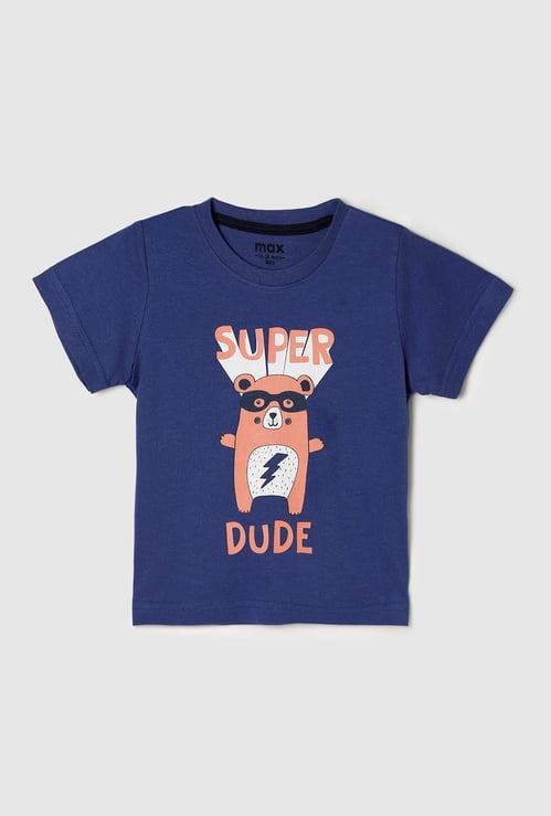 Boys Graphic Print Crew Neck T-Shirt 