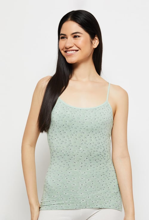 Women Polka-Dot Printed Sleeveless Camisole