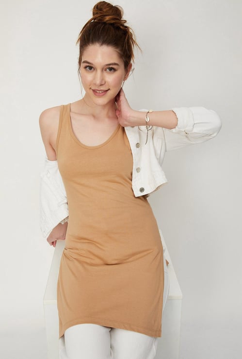 Women Solid Long Camisole
