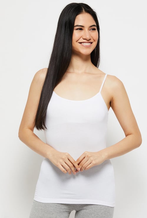 Women Solid Sleeveless Camisole 