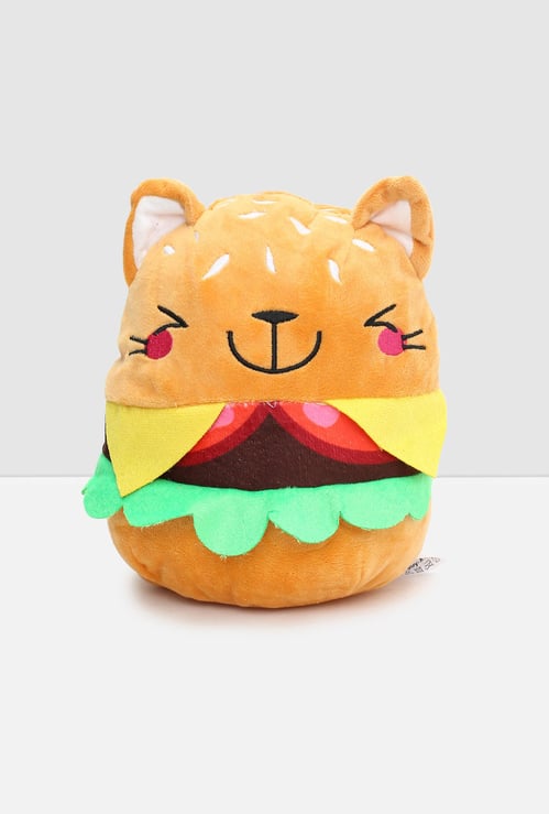 Kids Printed Burger Soft Toy