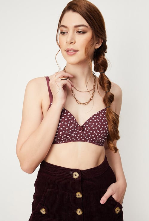 Women Printed Padded Non-Wired Bra