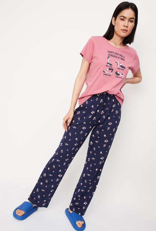 Women Printed PJ Set