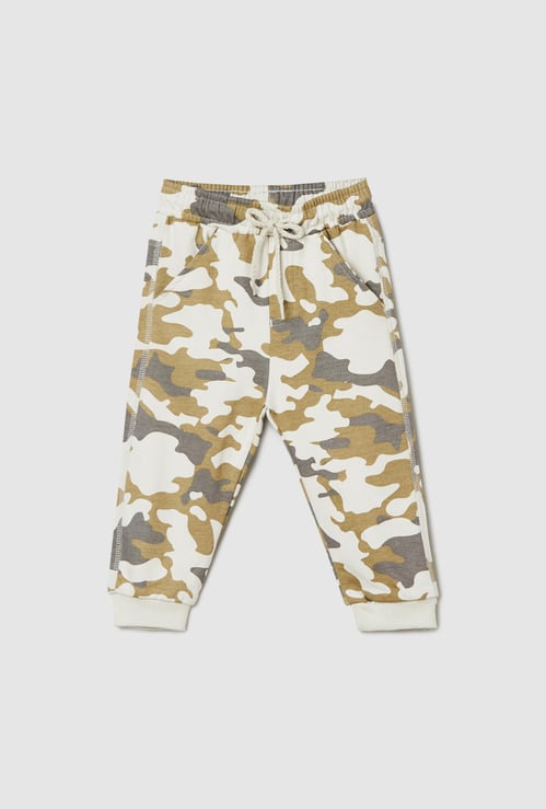 Boys Camouflage Printed Joggers