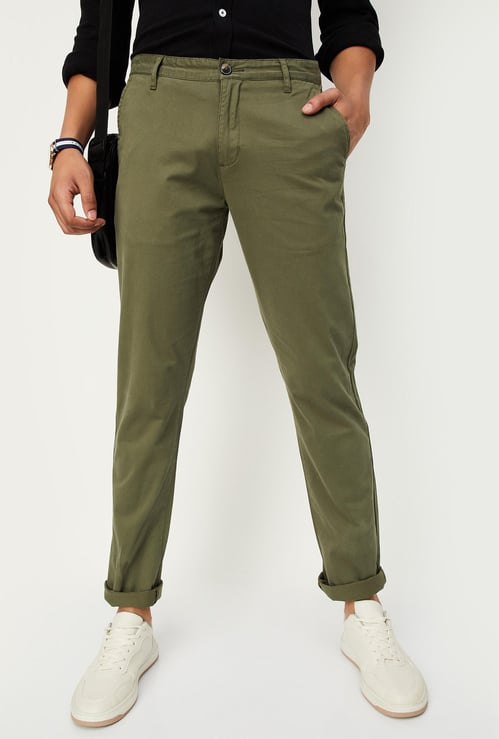 Men Slim Fit Stretch Chinos