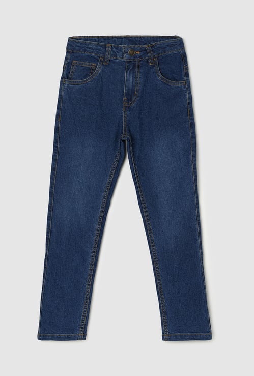 Boys Faded Slim-Fit Jeans