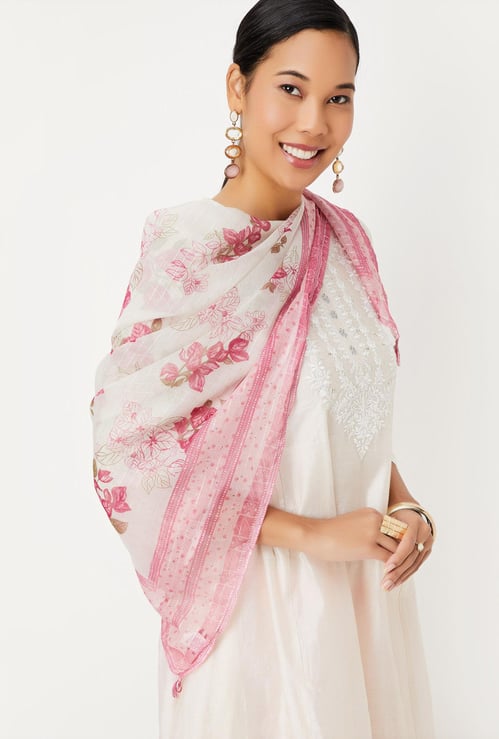 Women Floral Printed Stole