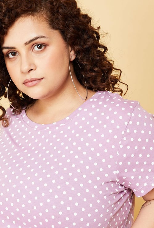 Women Round Neck Graphic T-shirt