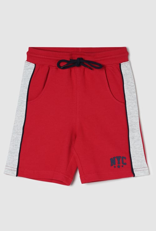 Boys Colourblock Drawstring Shorts