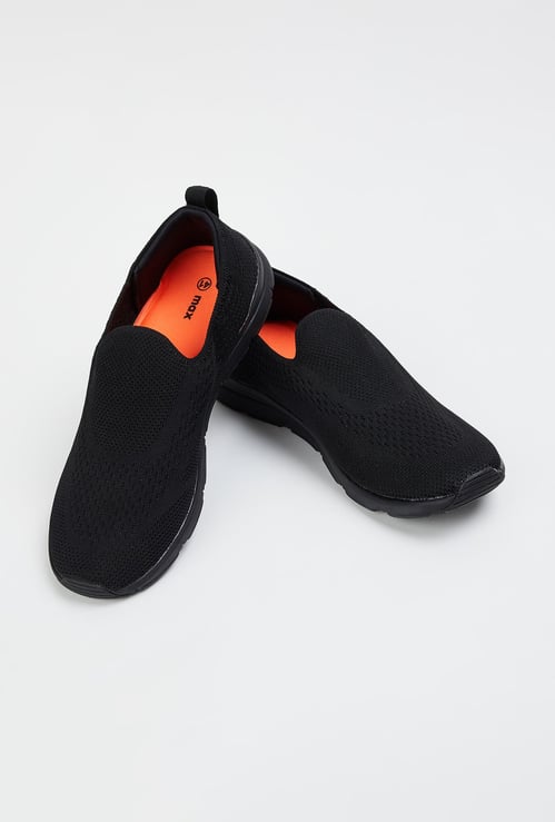 Men Knit Slip-On Athletic Shoes