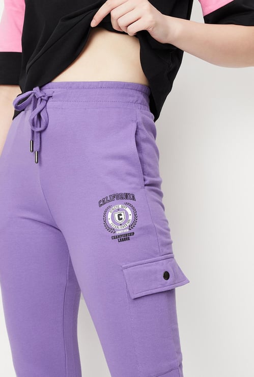 Women Solid Cargo Joggers