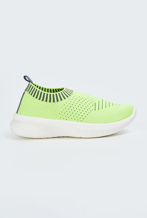 Boys Flyknit Slip-On Athletic Shoes