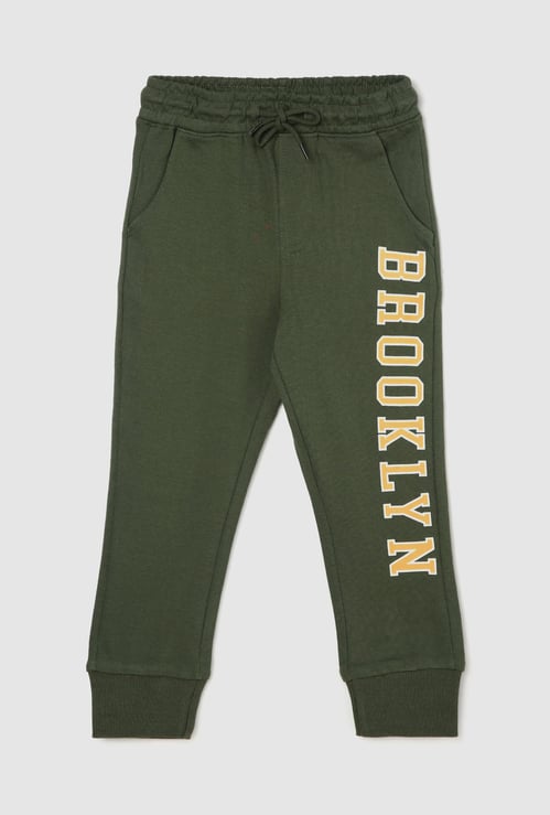 Boys Typographic Printed Joggers