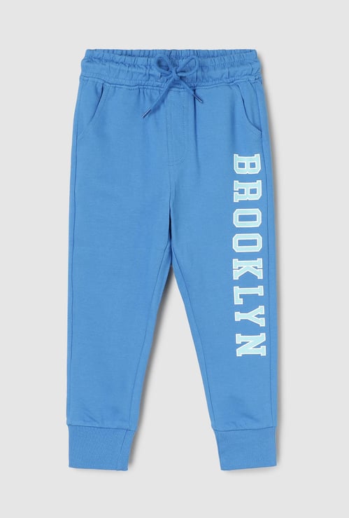 Boys Typographic Printed Joggers