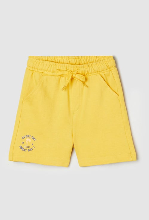 Boys Solid Casual Shorts