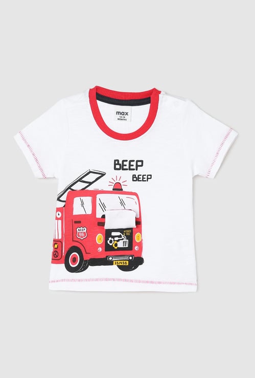 Boys Graphic Print Cotton T-shirt