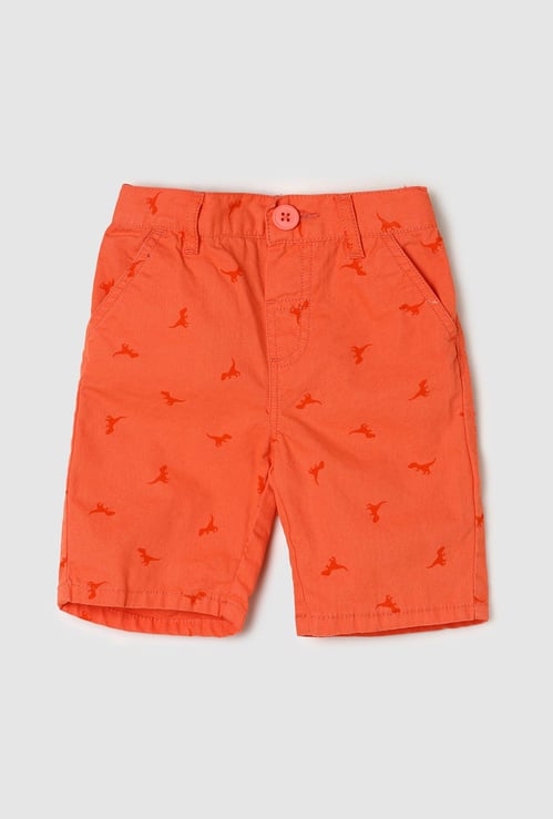 Boys Solid Bermuda Shorts