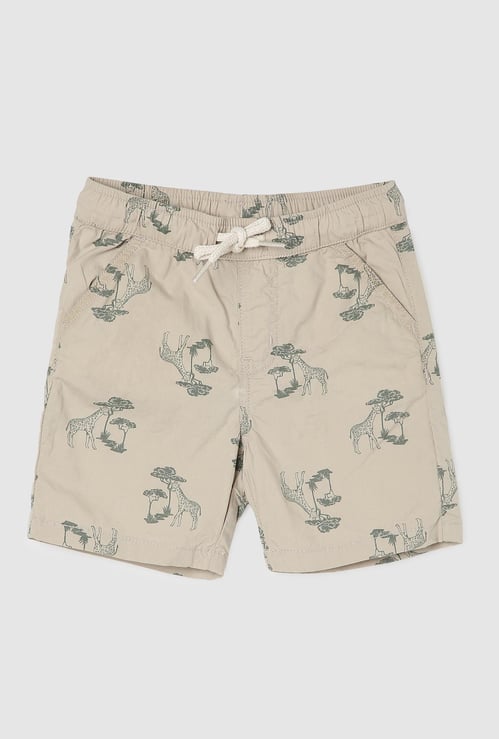 Boys Printed Cotton Shorts