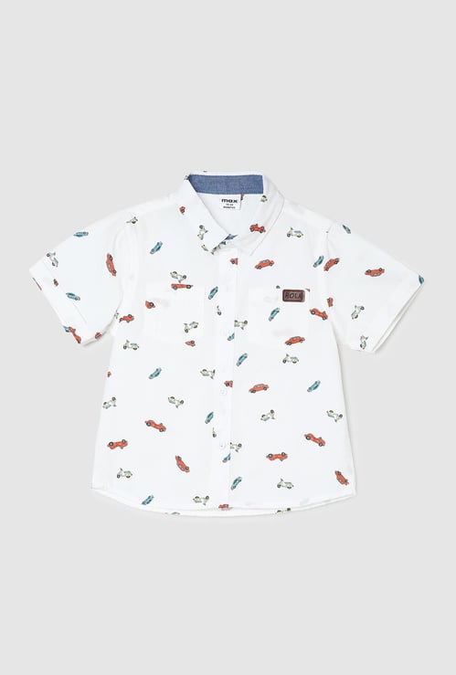 Boys Quirky Printed Shirt