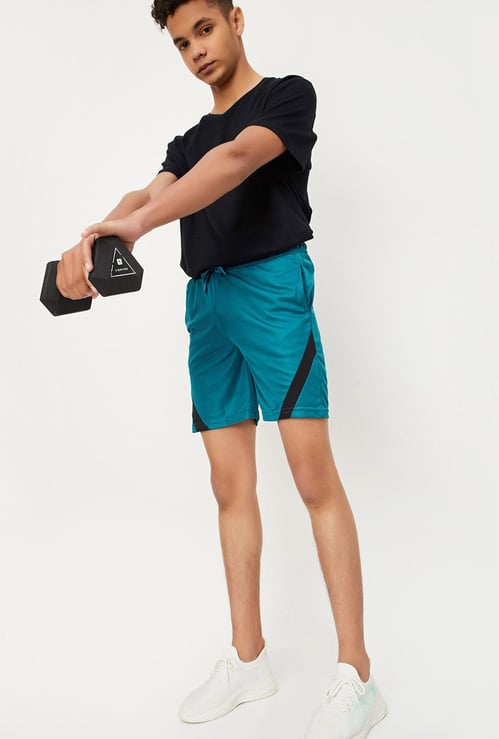 Boys Striped Active Shorts