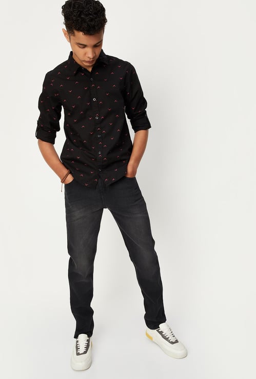 Boys All-Over Printed Shirt