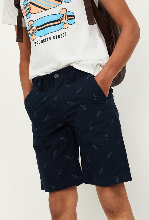 Boys Printed Bermuda Shorts