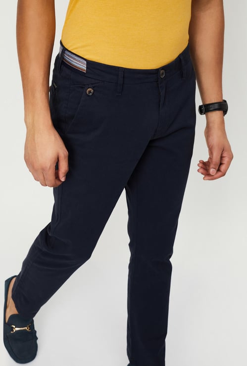 Men Slim Fit Stretch Chinos