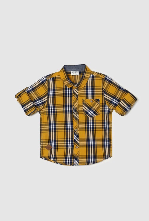 Boys Checked Full Sleeve Shirt