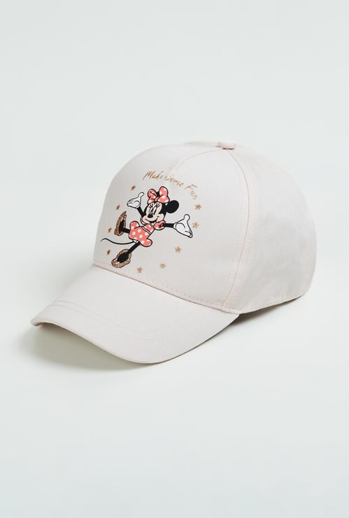 Girls Minnie Mouse Printed Baseball Cap