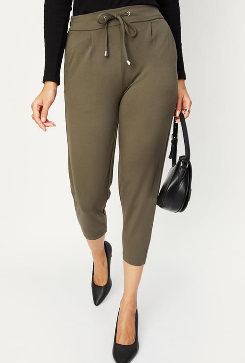 Women Solid Knit Pants