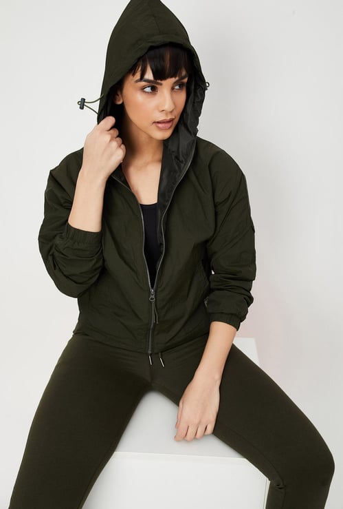 Women Hooded Sporty Jacket